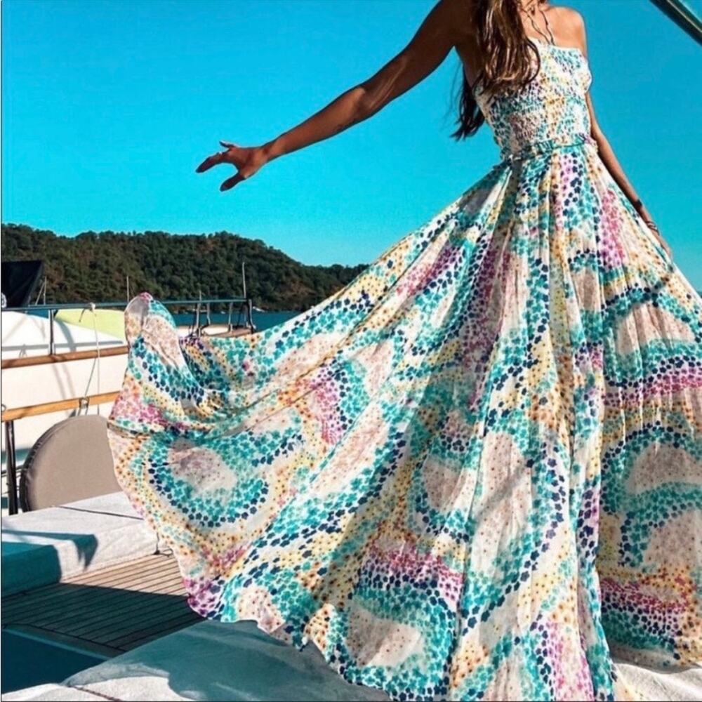 Rococo Sand NWT Okimi Multicolor Maxi Dress